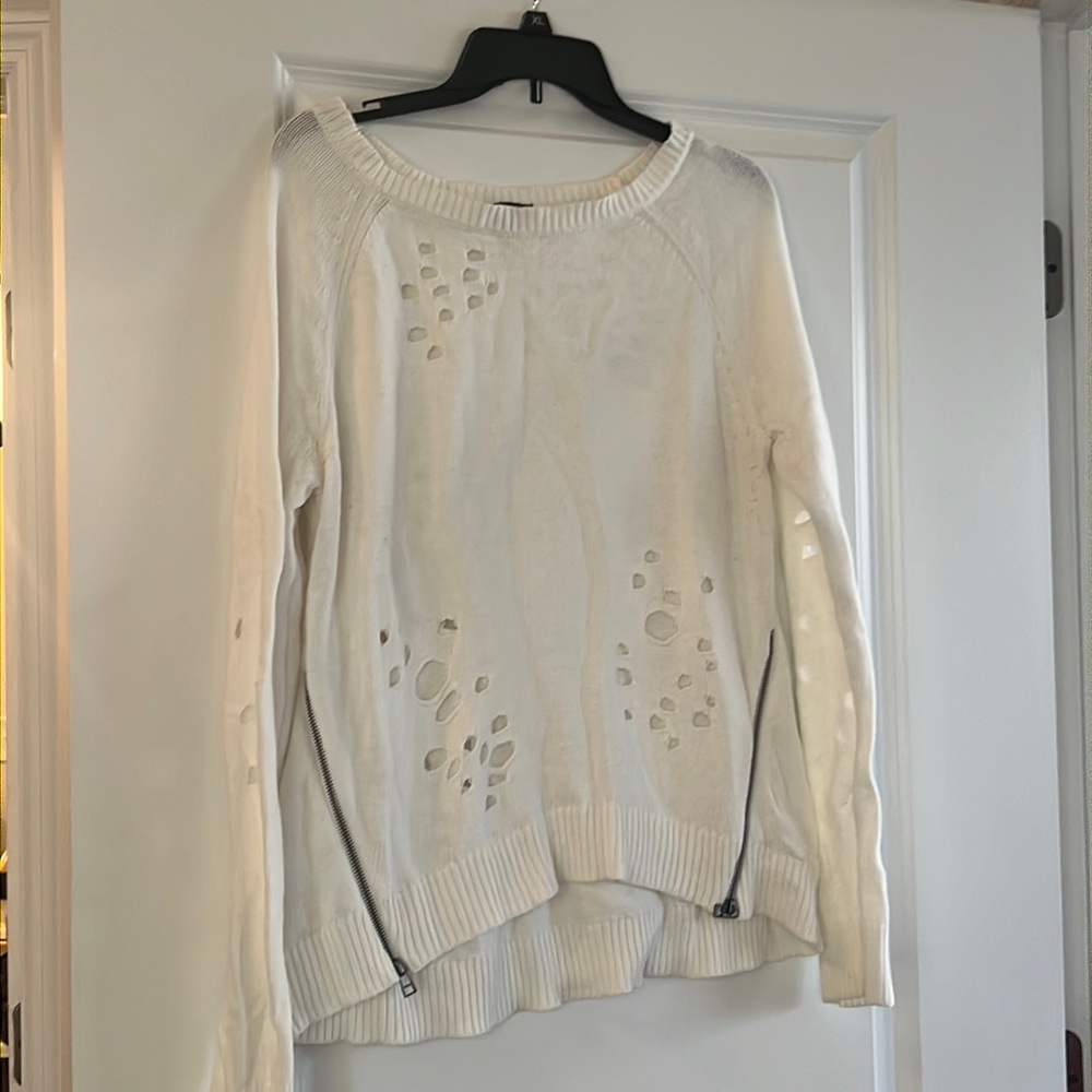 Express white/ cream  winter sweater